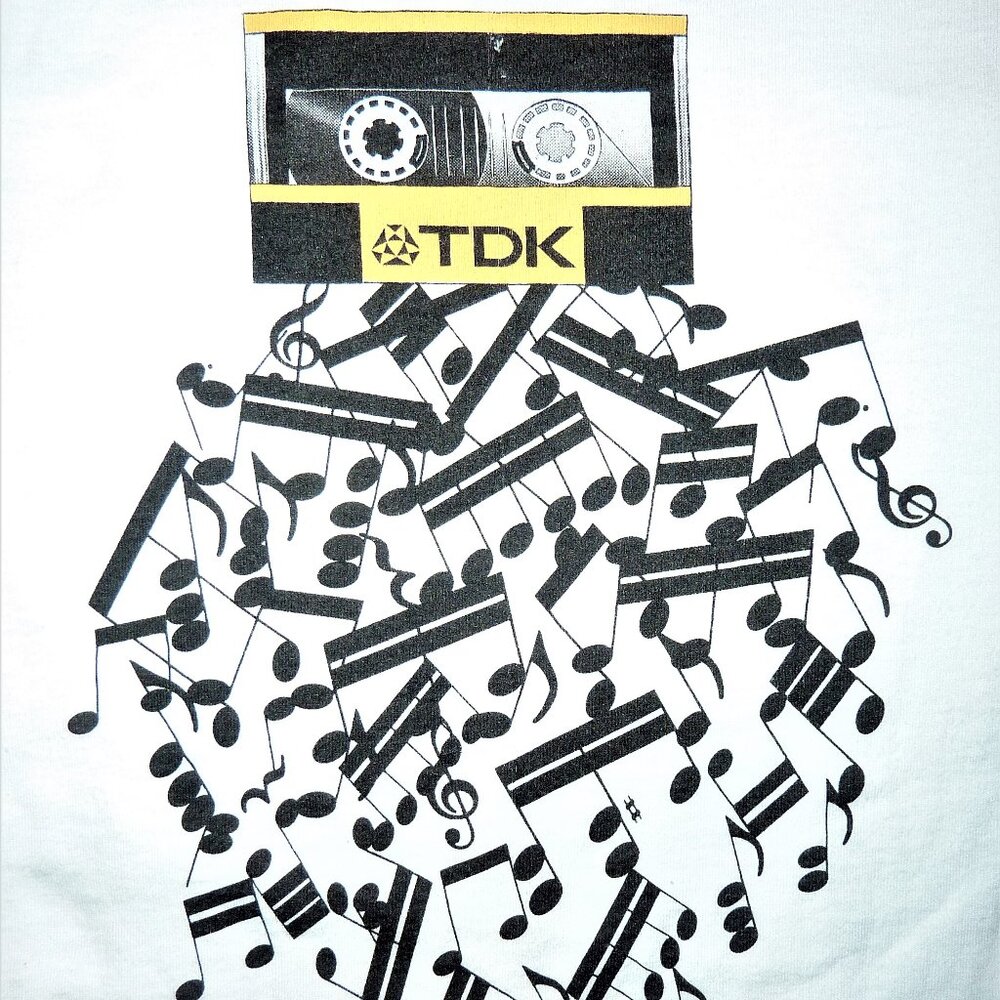 1990 TDK shirt promo Audio Cassettes vintage tee